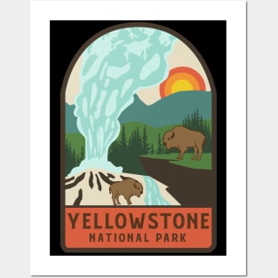 Yellowstone National Park Retro Posters and Art